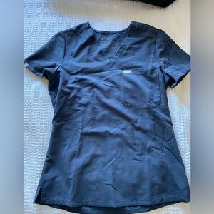 Figs Catarina one pocket scrub top, size XS, color night sky